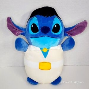 STITCH 🎶 Elvis Stitch 10" Blue & White HugMees Disney X Squishmallow NWT